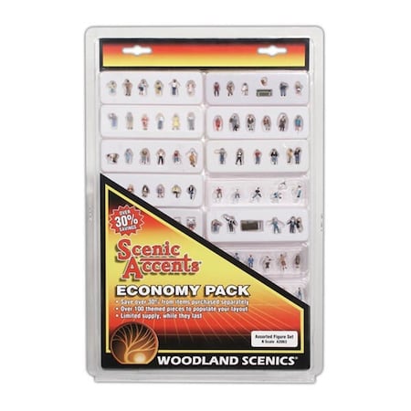 Woodland Scenics Assorted Figure Set Economy Pack WOO2063